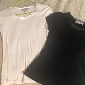 White & black Banana republic t shirts